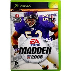 Madden NFL 2005 (Microsoft Xbox, 2004) CIB. New Case. Tested. Resealed.